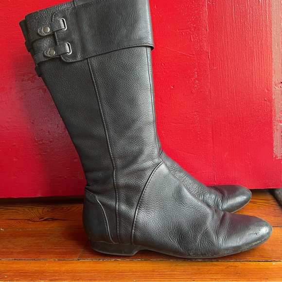 Enzo Angiolini Eazelden Leather Riding Boots - Size 8.5 - Picture 2 of 11